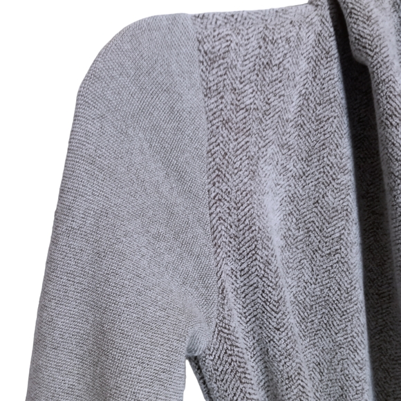 Anthropologie Dolan Northfield fleece sweater wrap jacket XS heather grey - Picture 6 of 12